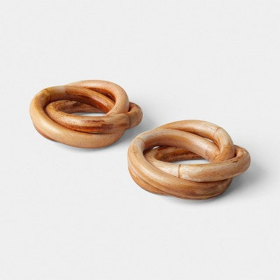  2pk Rattan Napkin Rings - Threshold™