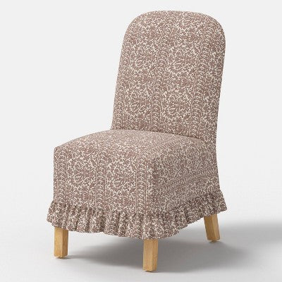  Rounded Back Slipcovered Dining Chair With Ruffle - Threshold™