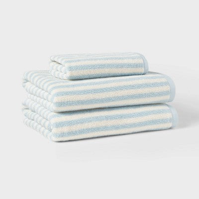  Coastal Hand Towel Blue Striped - Threshold™