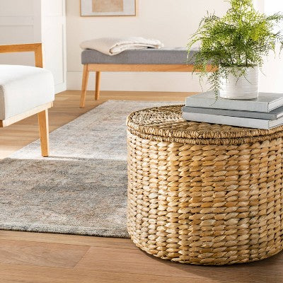  Woven Storage Ottoman Espresso - Threshold™ Designed With McGee