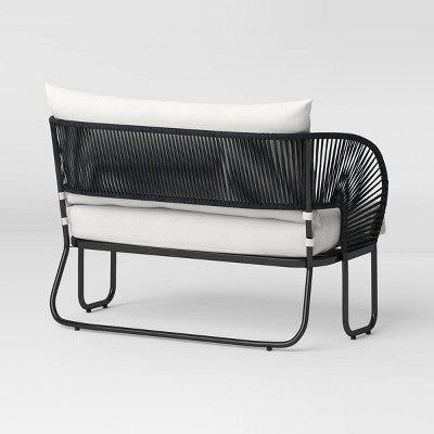  Mackworth Rope Patio Loveseat - Black - Threshold™