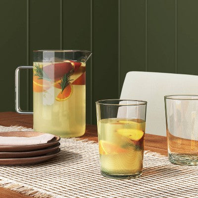  18.6oz Glass Bower Tall Tumbler Clear - Threshold™