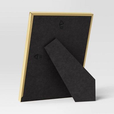  5"x7" Metal Table Picture Frame Plated Brass - Threshold™