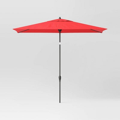  10'x6' Rectangular Market Patio Umbrella - Black Pole - Threshold™