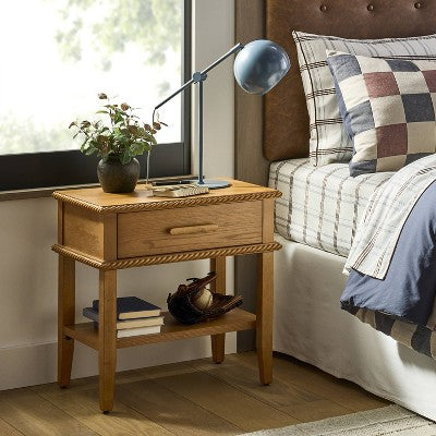  Azorella Nightstand Oak Brown - Threshold™ Designed With Studio McGee