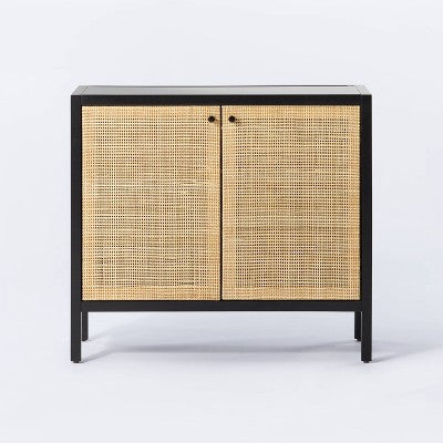  Springville 2 Door Decorative Storage Cabinet Black - Threshold™ Designed With Studio McGee