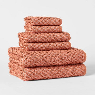  6pc Performance Plus Textured Dot Bath Towel Set - Threshold™