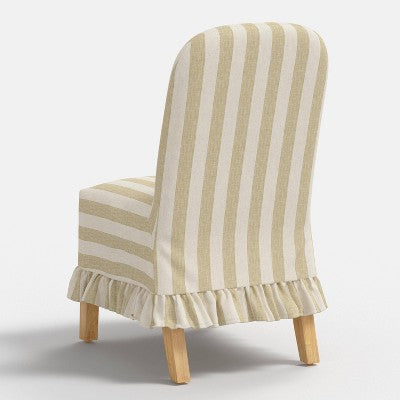  Rounded Back Slipcovered Dining Chair With Ruffle - Threshold™