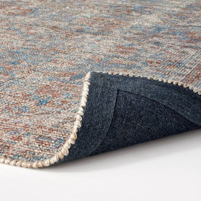  Persian Printed Poly/Wool Handmade Tufted Area Rug Blue/Brown - Threshold™ Designed With Studio McGee