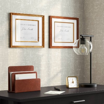  Faux Leather 2 Slot Letter Sorter -Threshold™