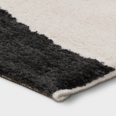  Abstract Inkblot Rug Black/White - Threshold™