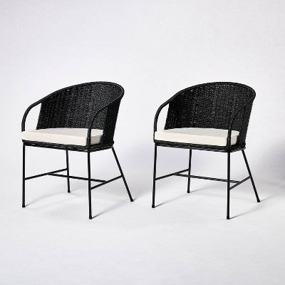  2pc Westcliff Seagrass Dining Chairs - Threshold™ Designed With Studio McGee