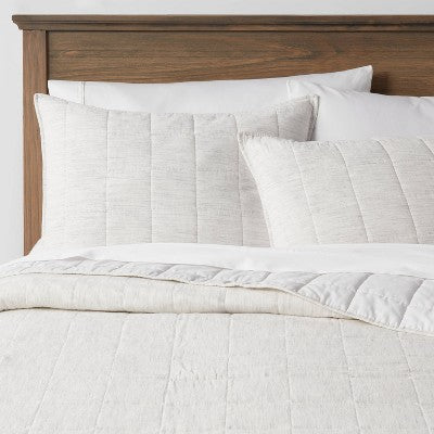  Space Dyed Cotton Linen Sham - Threshold™