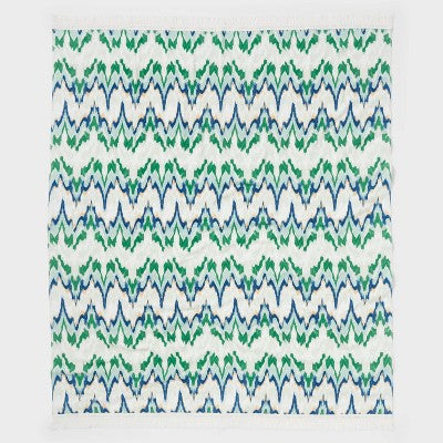  Ikat Green Oversized Jumbo Beach Towel - Threshold™