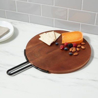  18" X 13" Wood Round Serving Board - Threshold™