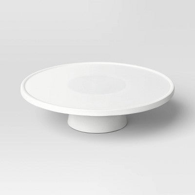 Porcelain Round Cake/Dessert Stand White - Threshold™: Tabletop Serving Stand, 12" Porcelain Dessert Holder