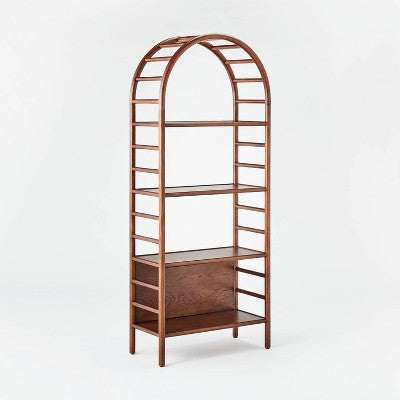  72" Holladay Curved Wooden Bookcase - Threshold™ Designed With Studio McGee