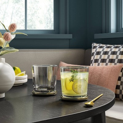  13.2 Fl Oz Glass Bower Short Tumbler Gray - Threshold™
