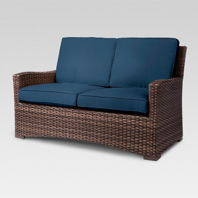  Halsted Wicker Patio Loveseat - Threshold