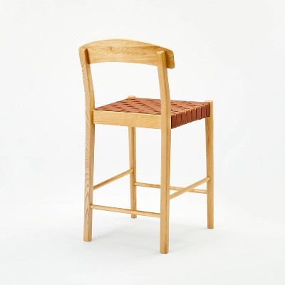  Cliff Haven Solid Wood With Woven Seat Counter Height Barstool - Threshold™ Designed With Studio McGee