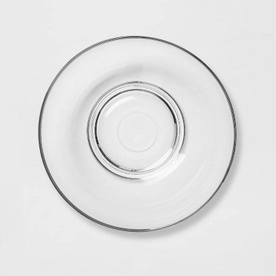  84oz Classic Glass Serving Bowl - Threshold™: Punch, Salad, Fruit, Party Bowl, Dishwasher-Safe, Clear, Round, 11.5"