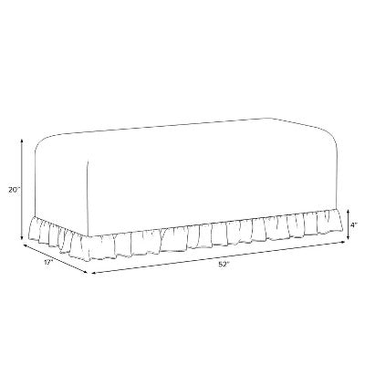  Ruffle Slipcover Dining Bench - Threshold™ Designed With Studio McGee
