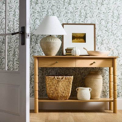  48" Modern Wooden Console Table With Drawer Brown - Threshold™ Designed With Studio McGee