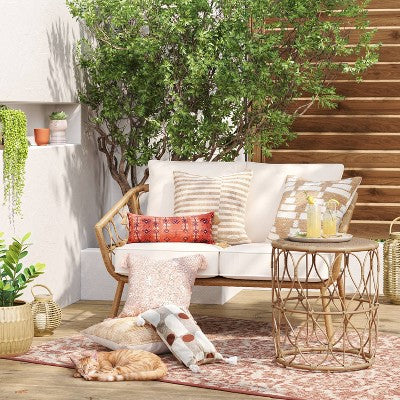  Britanna Patio Accent Table, Outdoor Furniture Natural - Threshold™