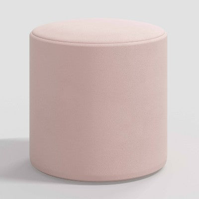  Round Thalia Ottoman In Velvet - Skyline Furniture