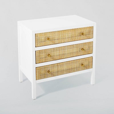  Springville 3 Drawer Nightstand White - Threshold™ Designed With Studio McGee