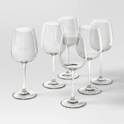  18oz 6pk Hutton Wine Glass Set - Threshold™