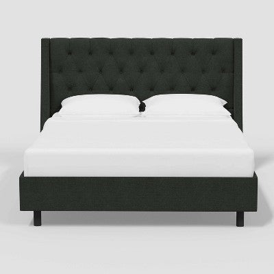  Gilford Wingback Platform Bed In Linen - Threshold™