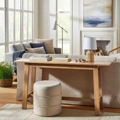  Catalina Round Ottoman - Threshold™ Designed With Studio McGee
