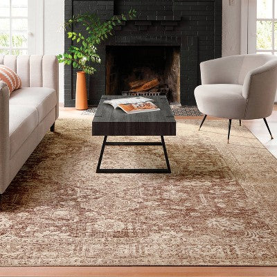  7'x10' Traditional Area Rug Brown - Threshold™