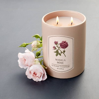  20oz Ceramic Masala Rose Candle Pink - Threshold™ Designed With Studio McGee