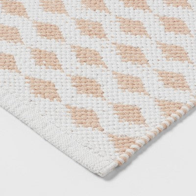  20"x32" Reversible Bath Rug Natural/White - Threshold™