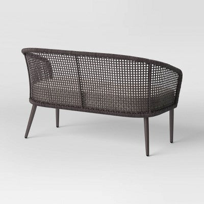 Weybridge Wicker Weave Patio Loveseat - Threshold™