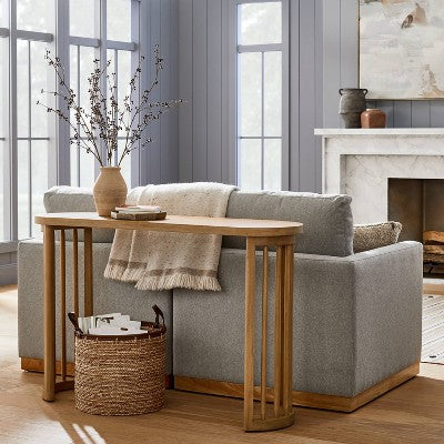  Burbank Wood Console Table Natural - Threshold™ Designed With Studio McGee
