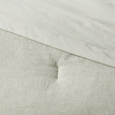  Cotton Linen Chambray Comforter & Sham Set - Threshold™ 