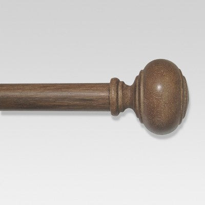  Curtain Rod Faux Wood - Threshold