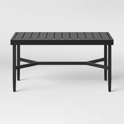  Searsburg Aluminum Slat Top Coffee Table - Black - Threshold™