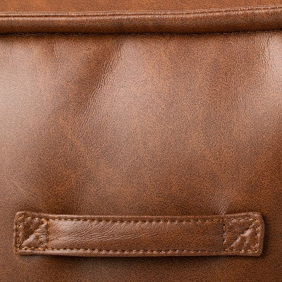  Evanston Leather Cube Pouf - Threshold™ Designed With Studio McGee