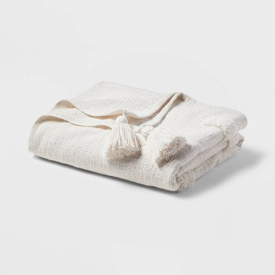  60"x80" Global Tufted Throw Blanket With Tassels - Threshold™