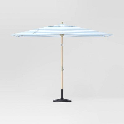 10'x6' Rectangular Market Patio Umbrella - Light Wood Pole - Threshold™