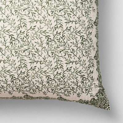  24"X24" OS Square "Brubaker Allover" Cotton Dobby Pillow - Threshold™ Designed With Studio McGee