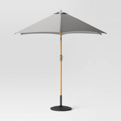  9'x9' Market Patio Umbrella - Light Wood Pole - Threshold™