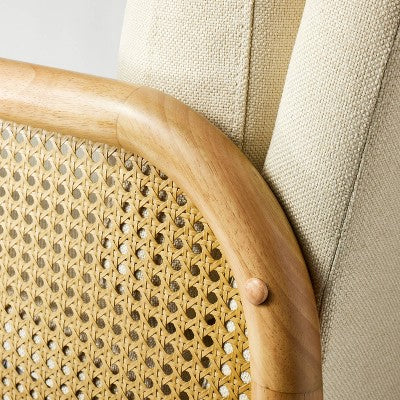 Cane Accent Chair Cream - Threshold™ Designed With Studio McGee