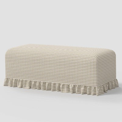  Ruffle Slipcover Dining Bench - Threshold™ Designed With Studio McGee