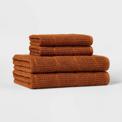  4pc Value Bathroom Towel Bundle Set (2 Bath + 2 Hand) - Threshold™