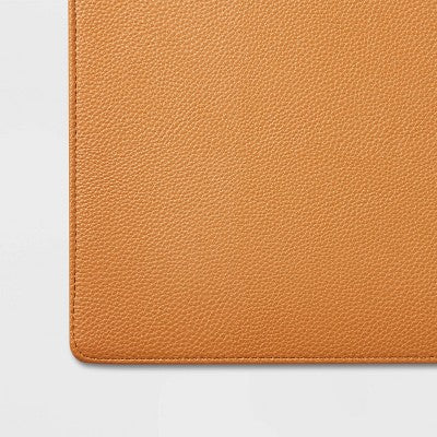  Faux Leather Desk Pad Brown - Threshold™